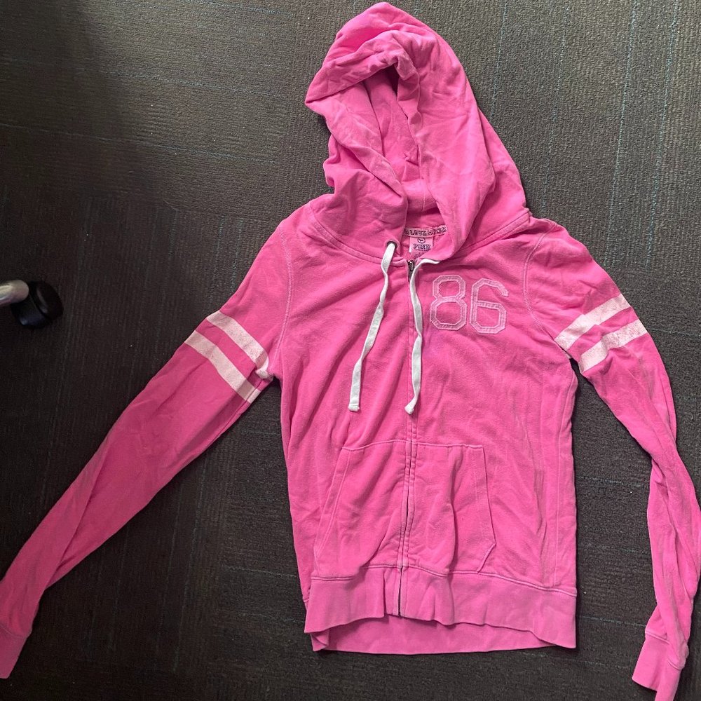 PINK 86 Sweatshirt- Zip Down Hoodie